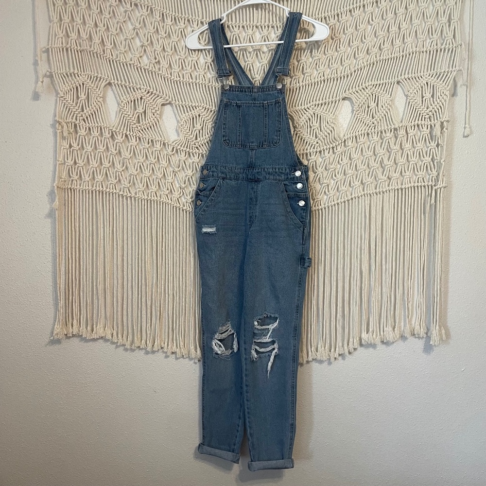 Blue Denim Overalls